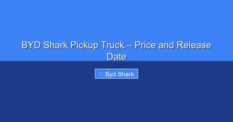 Featured image for BYD Shark Pickup Truck – Price and Release Date