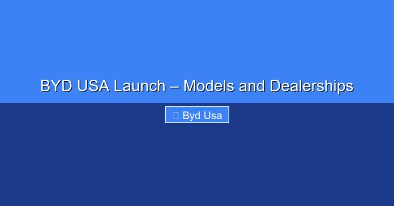 Featured image for BYD USA Launch – Models and Dealerships