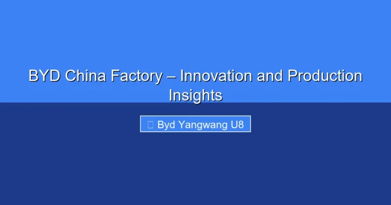 Featured image for BYD China Factory – Innovation and Production Insights