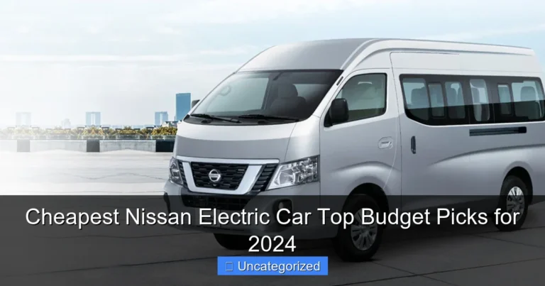 Cheapest Nissan Electric Car Top Budget Picks for 2024