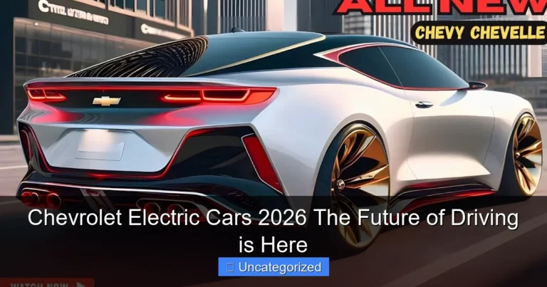 Chevrolet Electric Cars 2026 The Future of Driving is Here