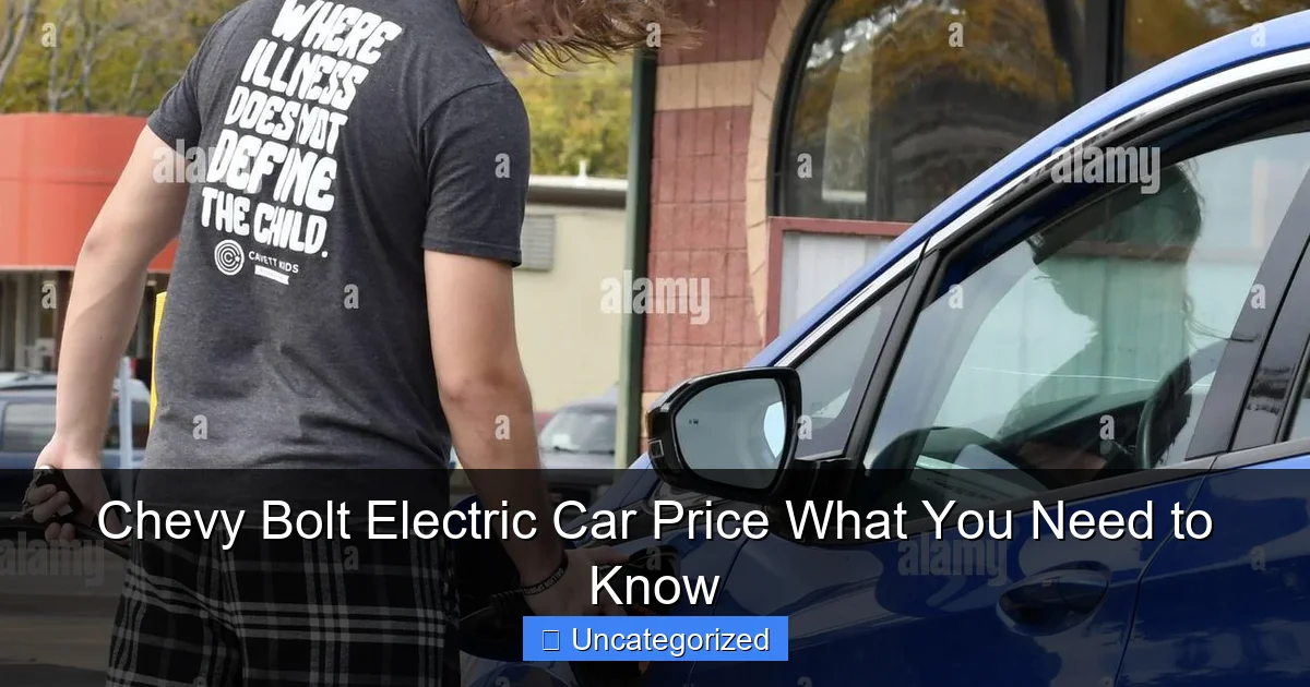 Chevy Bolt Electric Car Price What You Need to Know