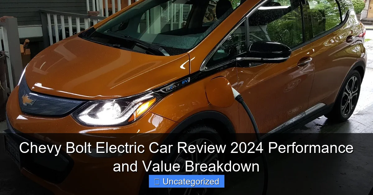 Chevy Bolt Electric Car Review 2024 Performance and Value Breakdown
