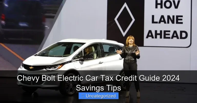 Chevy Bolt Electric Car Tax Credit Guide 2024 Savings Tips