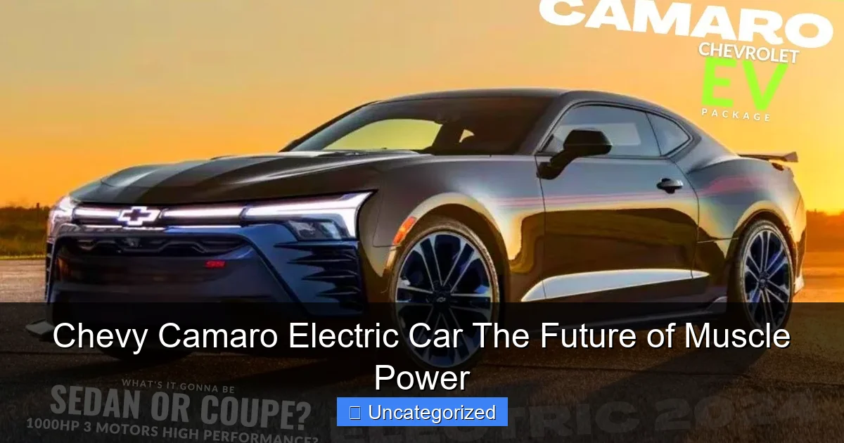 Chevy Camaro Electric Car The Future of Muscle Power