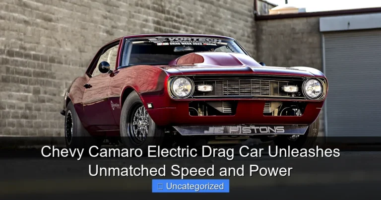 Chevy Camaro Electric Drag Car Unleashes Unmatched Speed and Power
