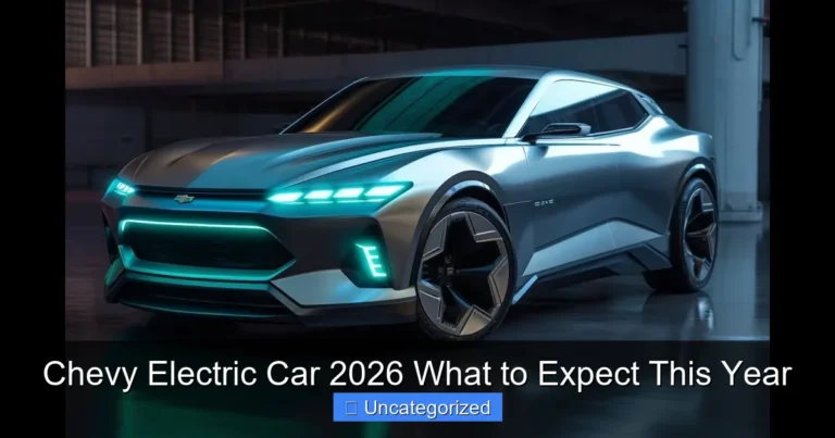 Chevy Electric Car 2026 What to Expect This Year