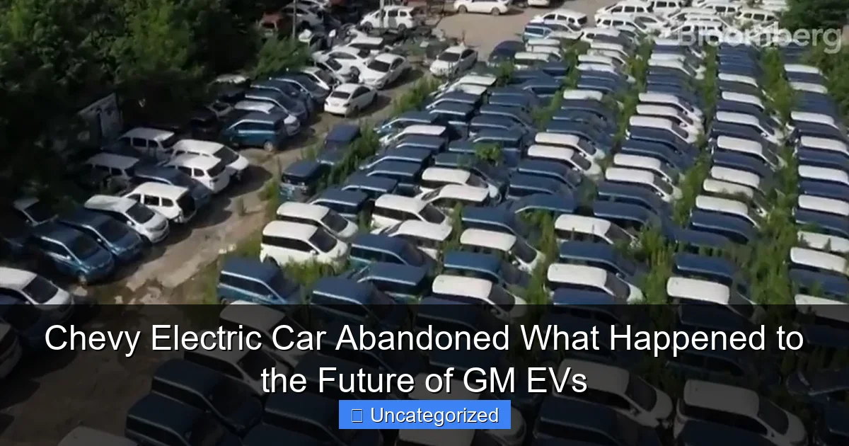 Chevy Electric Car Abandoned What Happened to the Future of GM EVs