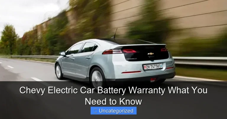 Chevy Electric Car Battery Warranty What You Need to Know