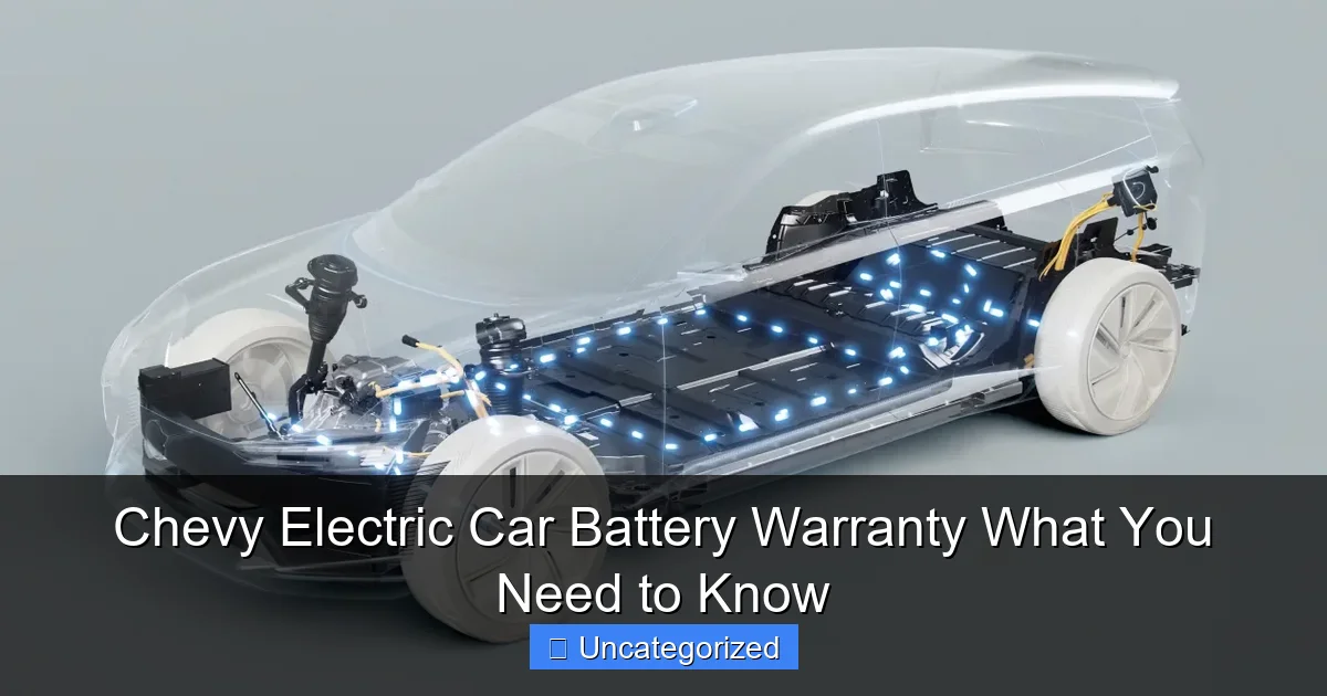 Chevy Electric Car Battery Warranty What You Need to Know