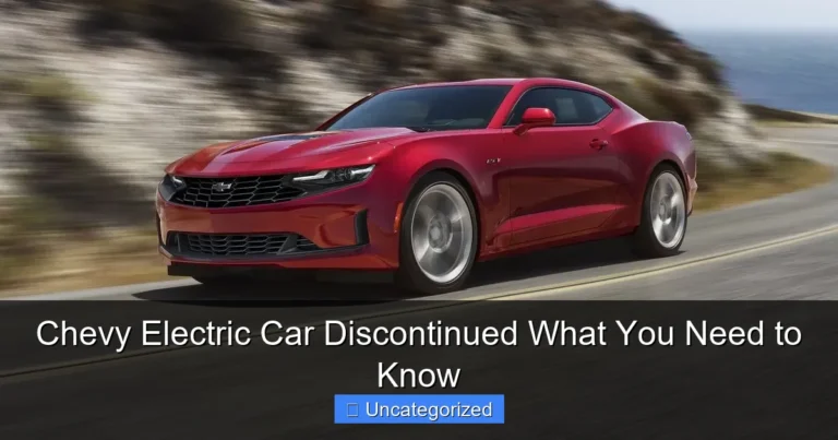Chevy Electric Car Discontinued What You Need to Know