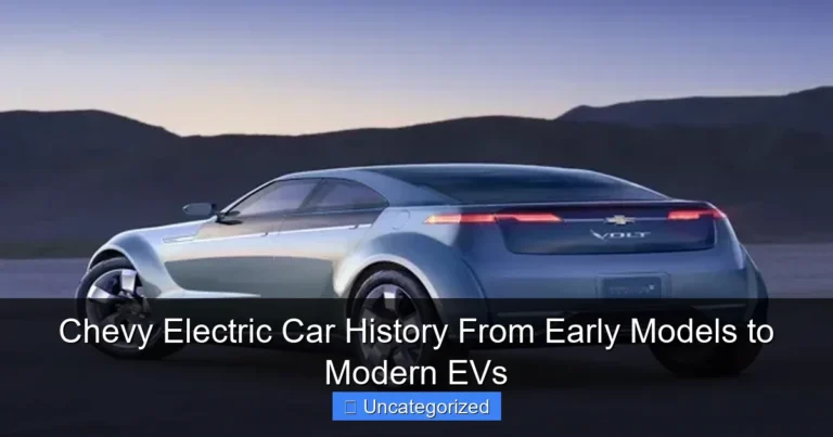 Chevy Electric Car History From Early Models to Modern EVs