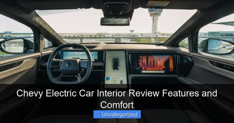 Chevy Electric Car Interior Review Features and Comfort