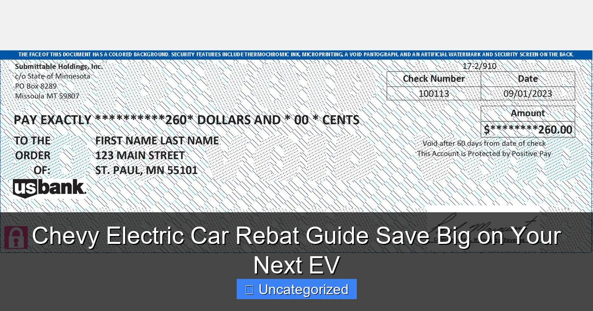 Chevy Electric Car Rebat Guide Save Big on Your Next EV
