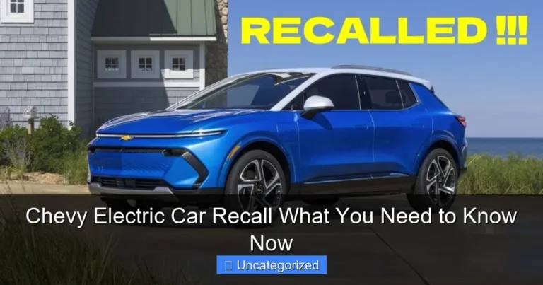 Chevy Electric Car Recall What You Need to Know Now