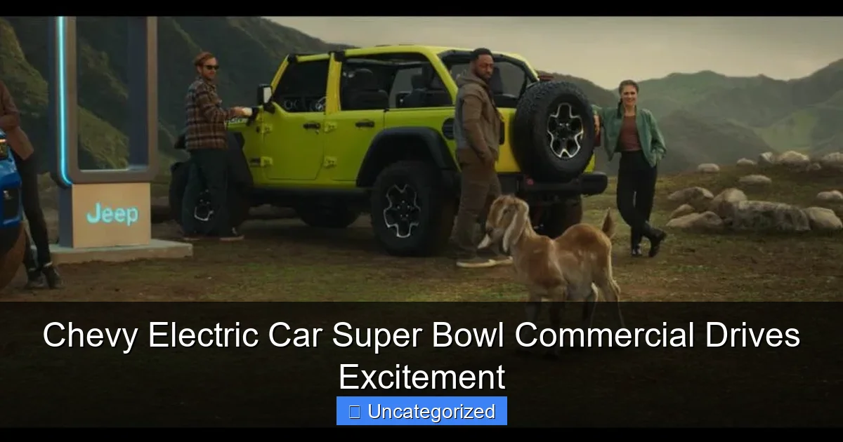Chevy Electric Car Super Bowl Commercial Drives Excitement