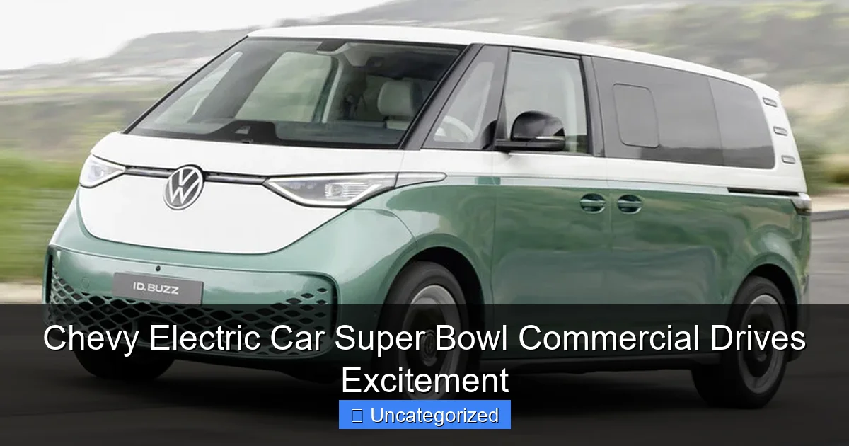 Chevy Electric Car Super Bowl Commercial Drives Excitement