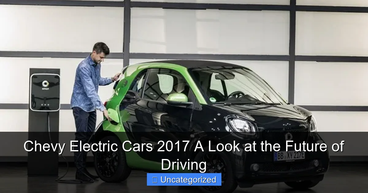 Chevy Electric Cars 2017 A Look at the Future of Driving