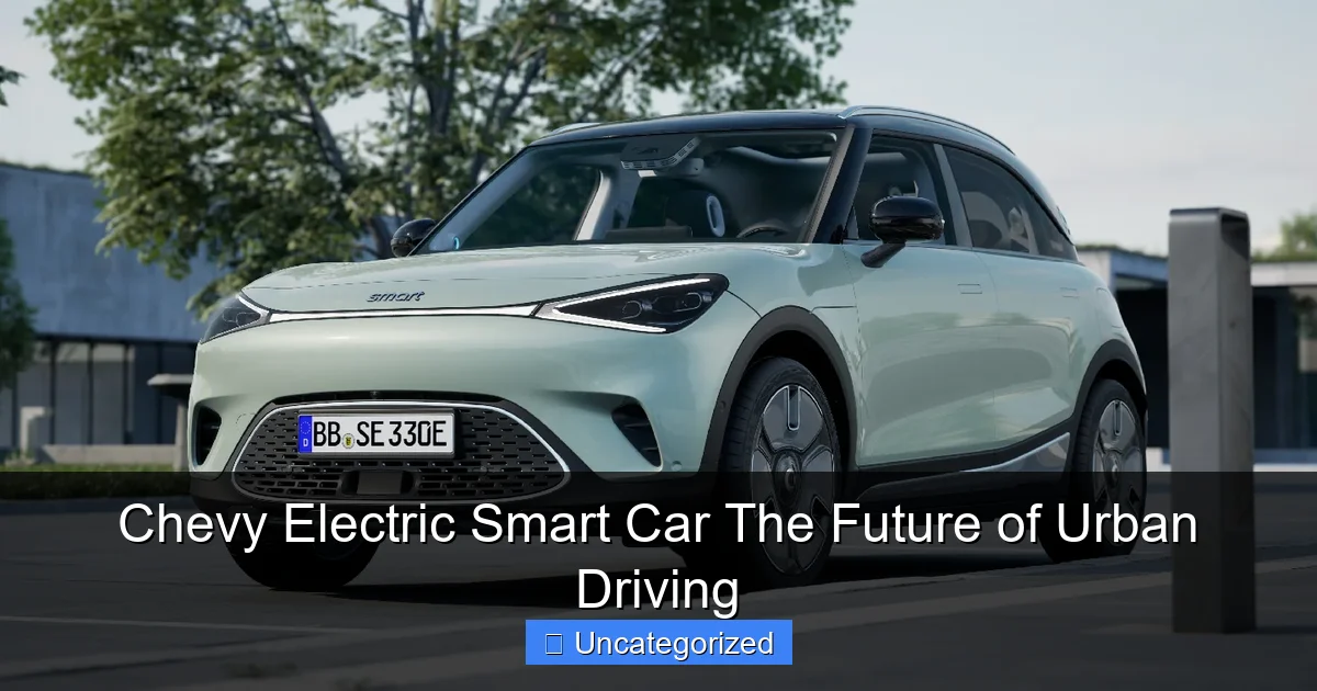 Chevy Electric Smart Car The Future of Urban Driving