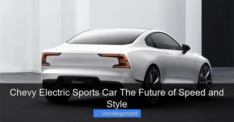 Chevy Electric Sports Car The Future of Speed and Style
