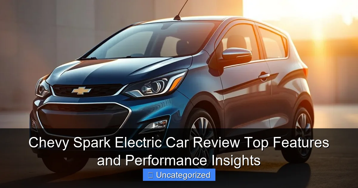 Chevy Spark Electric Car Review Top Features and Performance Insights