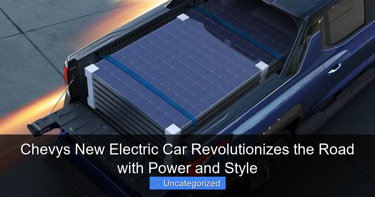 Chevys New Electric Car Revolutionizes the Road with Power and Style