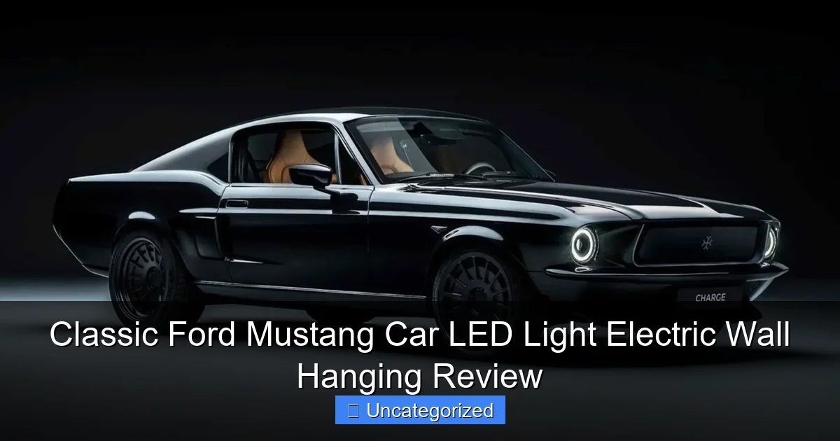 Classic Ford Mustang Car LED Light Electric Wall Hanging Review