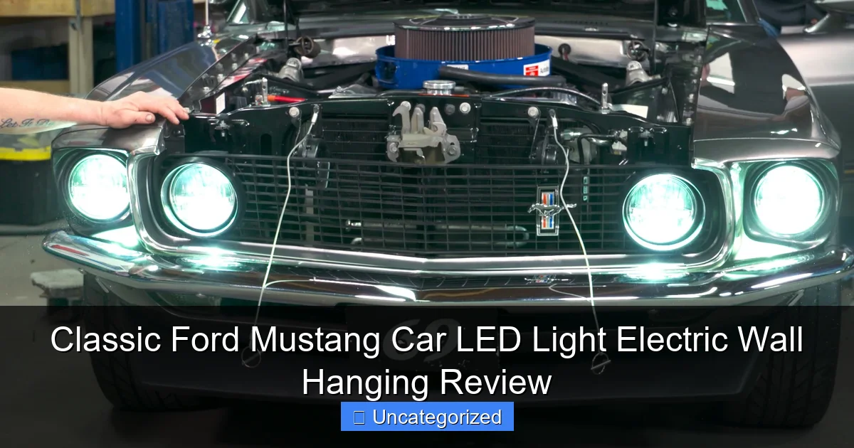 Classic Ford Mustang Car LED Light Electric Wall Hanging Review