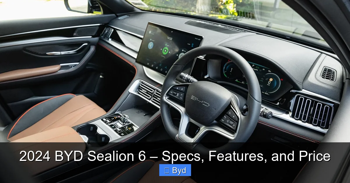 2024 BYD Sealion 6 – Specs, Features, and Price - content1 visual guide