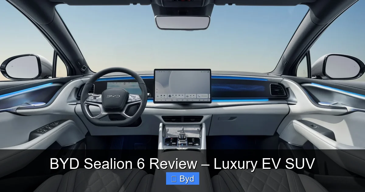 BYD Sealion 6 Review – Luxury EV SUV - content1 visual guide