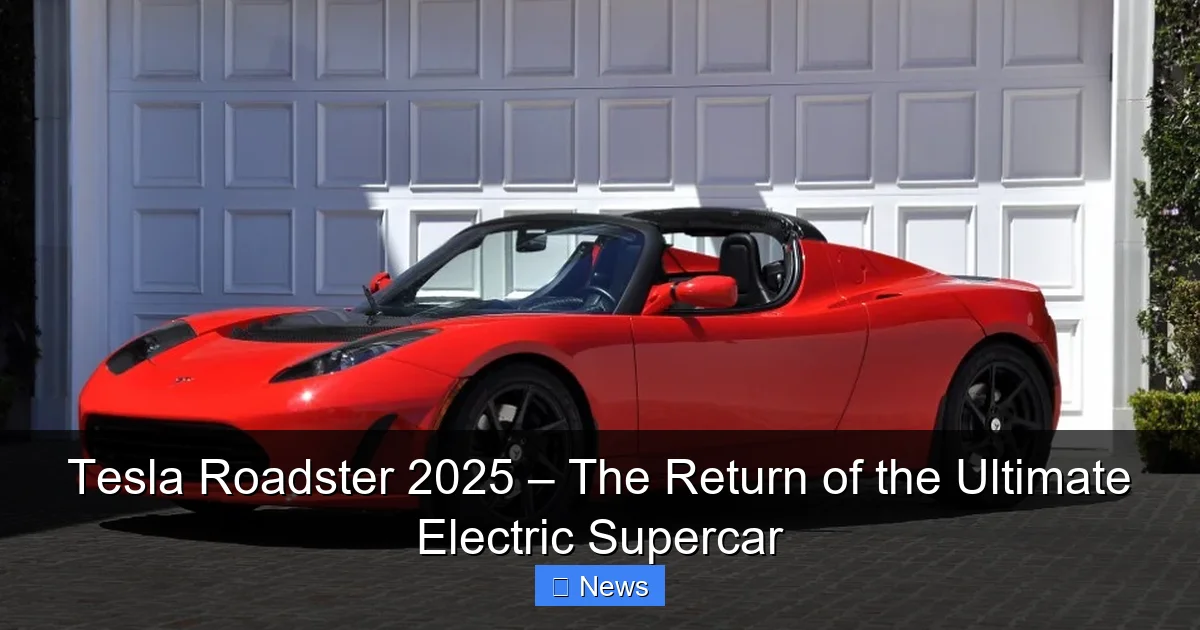 Tesla Roadster 2025 – The Return of the Ultimate Electric Supercar - content1 visual guide