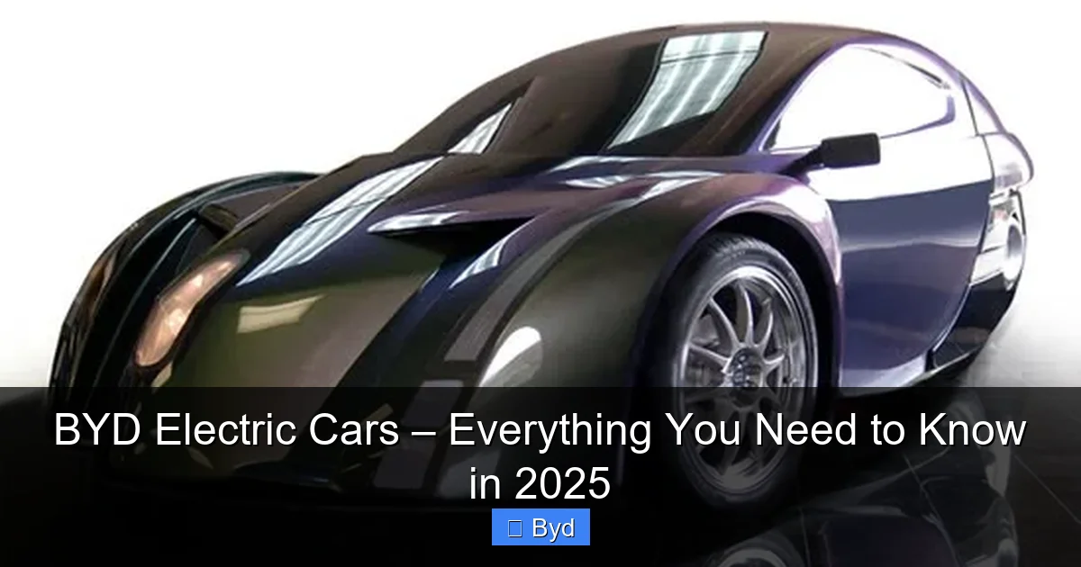 BYD Electric Cars – Everything You Need to Know in 2025 - content1 visual guide