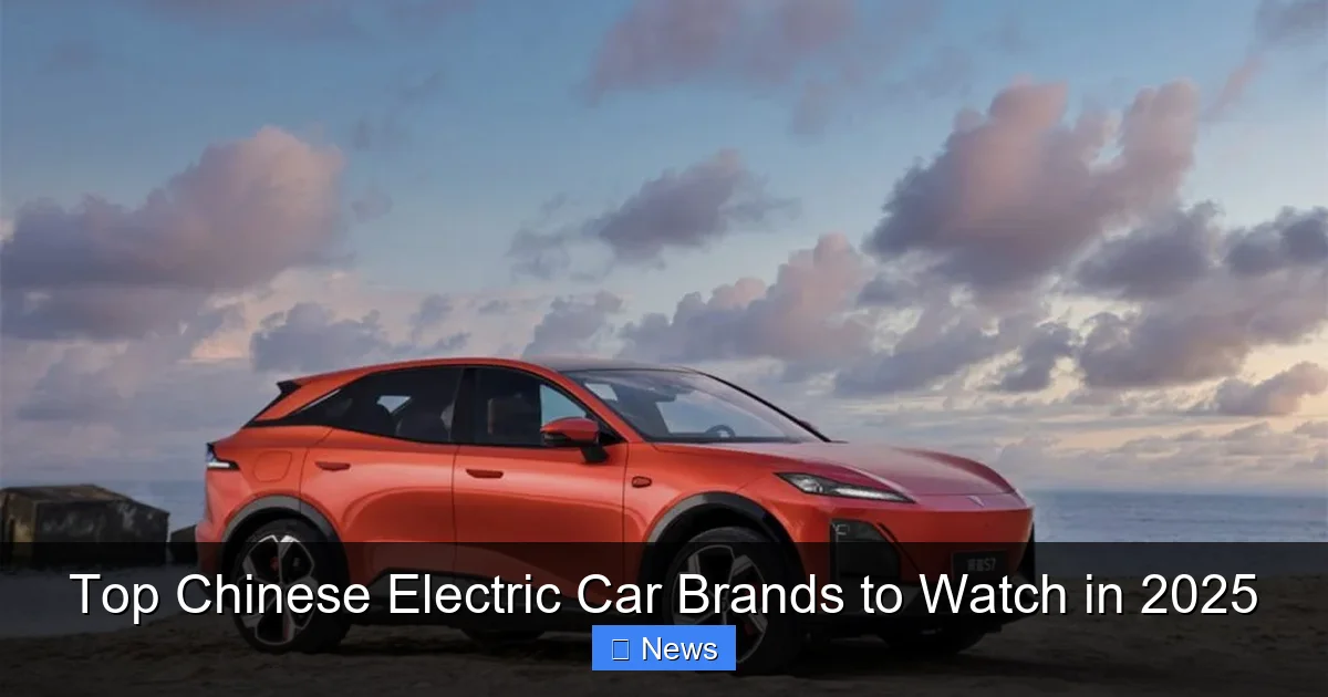 Top Chinese Electric Car Brands to Watch in 2025 - content1 visual guide
