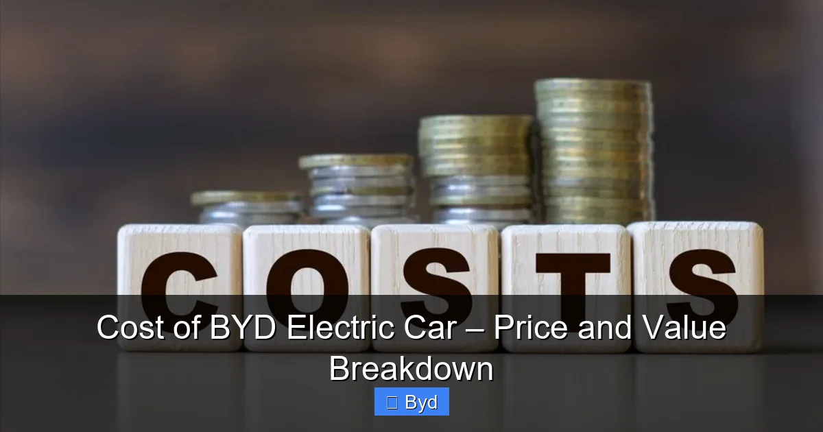 Cost of BYD Electric Car – Price and Value Breakdown - content1 visual guide