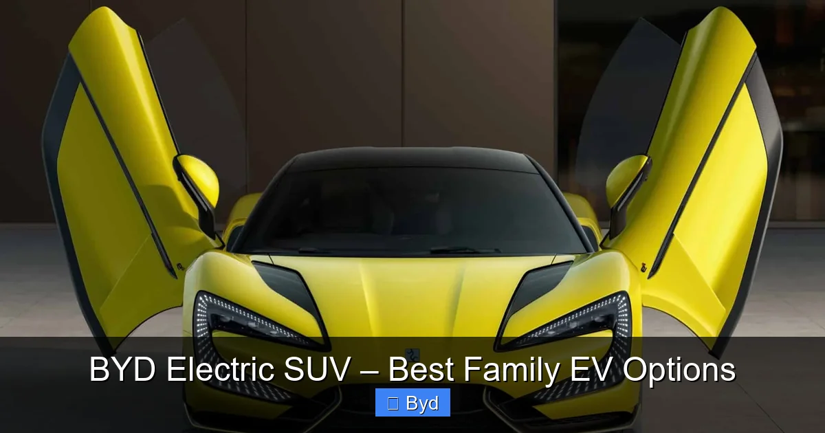 BYD Electric SUV – Best Family EV Options - content1 visual guide