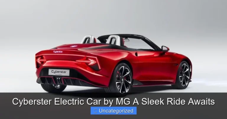 Cyberster Electric Car by MG A Sleek Ride Awaits