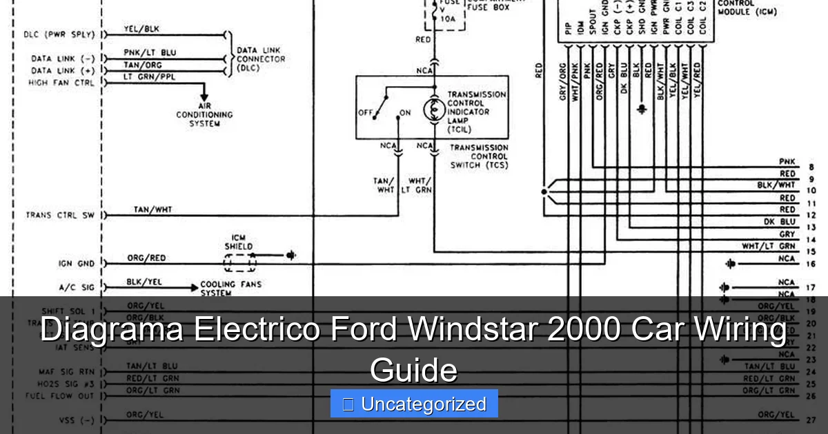 Diagrama Electrico Ford Windstar 2000 Car Wiring Guide