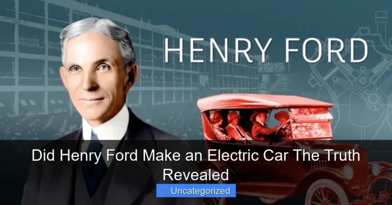 Did Henry Ford Make an Electric Car The Truth Revealed