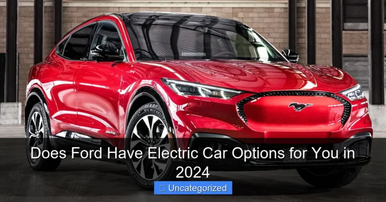 Does Ford Have Electric Car Options for You in 2024