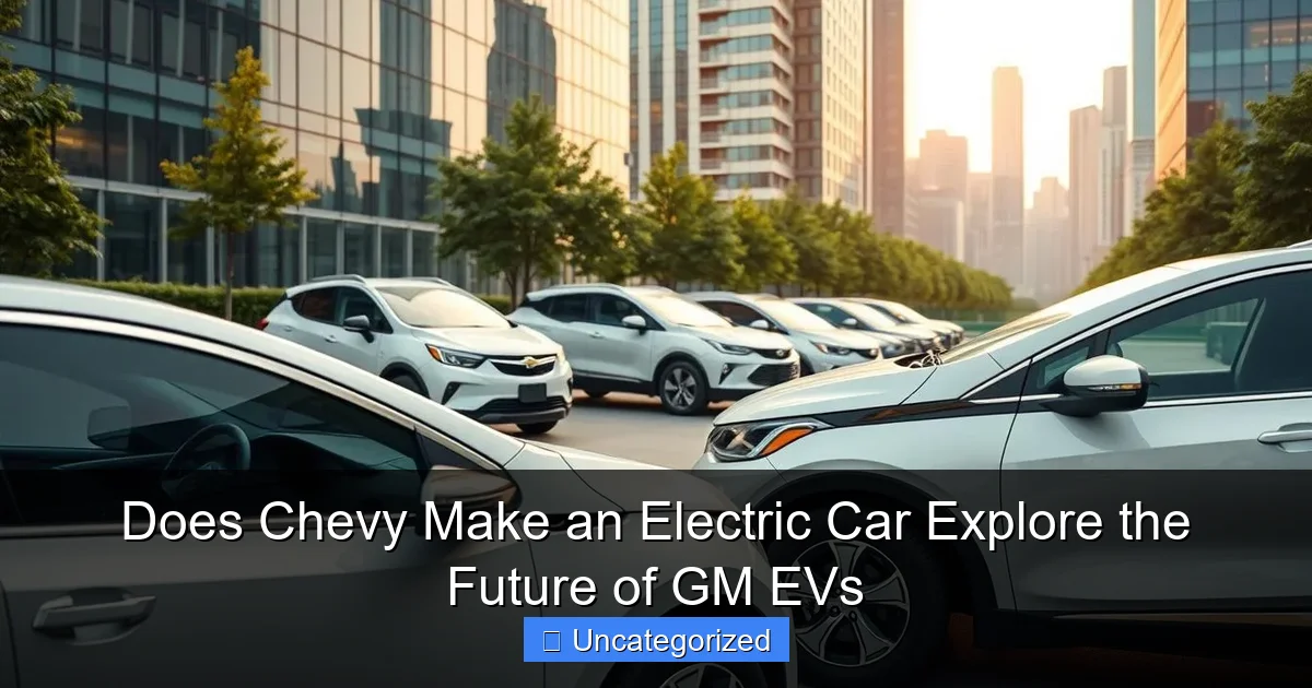 Does Chevy Make an Electric Car Explore the Future of GM EVs