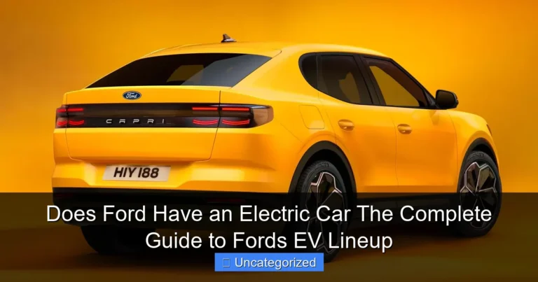 Does Ford Have an Electric Car The Complete Guide to Fords EV Lineup