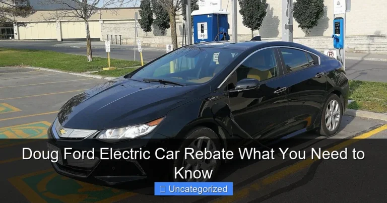 Doug Ford Electric Car Rebate What You Need to Know