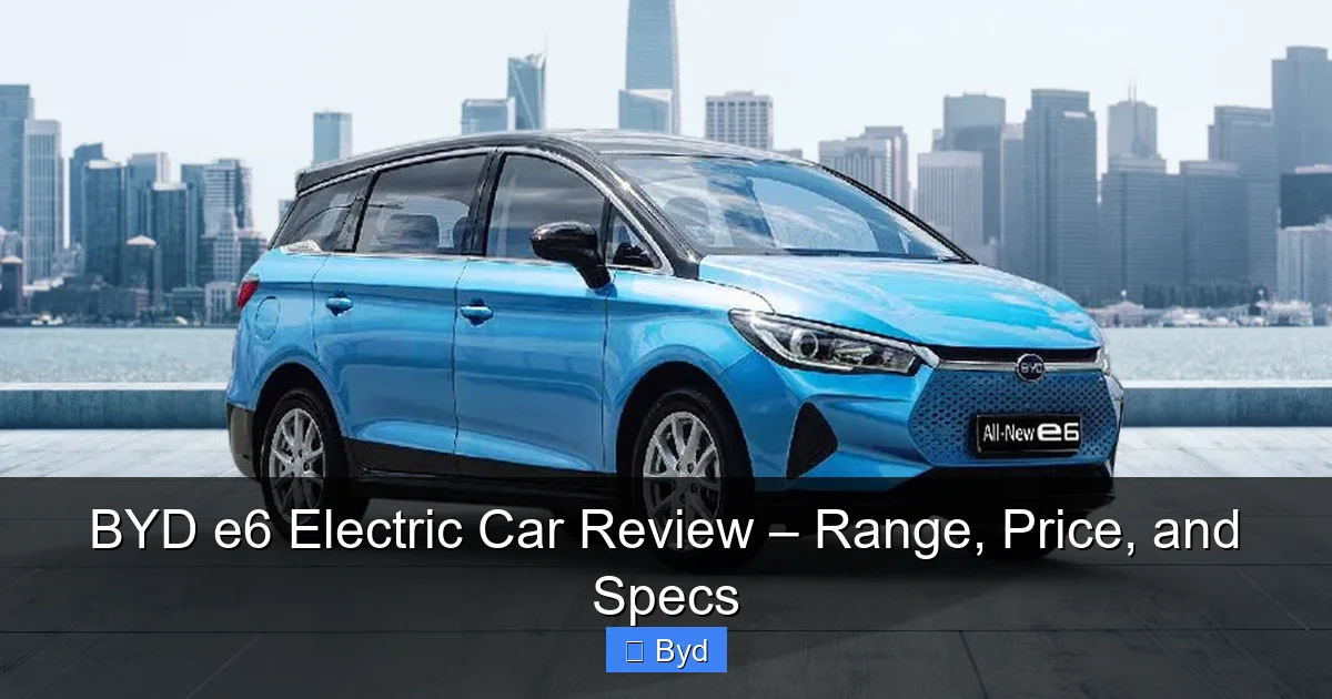 Featured image for BYD e6 Electric Car Review – Range, Price, and Specs
