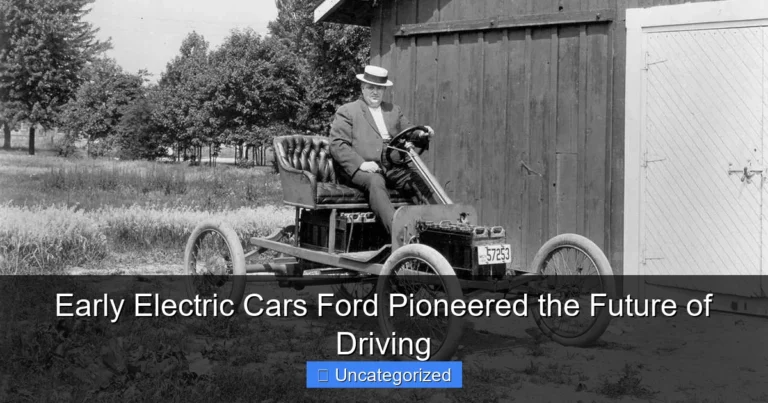 Early Electric Cars Ford Pioneered the Future of Driving