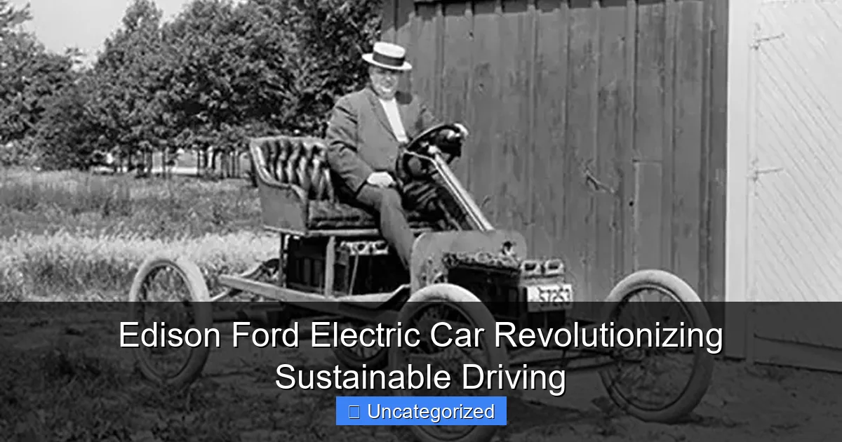 Edison Ford Electric Car Revolutionizing Sustainable Driving