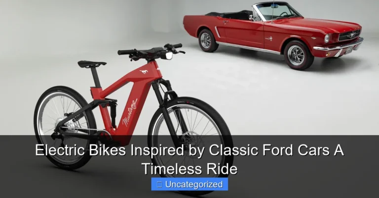 Electric Bikes Inspired by Classic Ford Cars A Timeless Ride