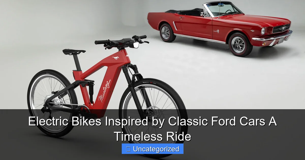 Electric Bikes Inspired by Classic Ford Cars A Timeless Ride
