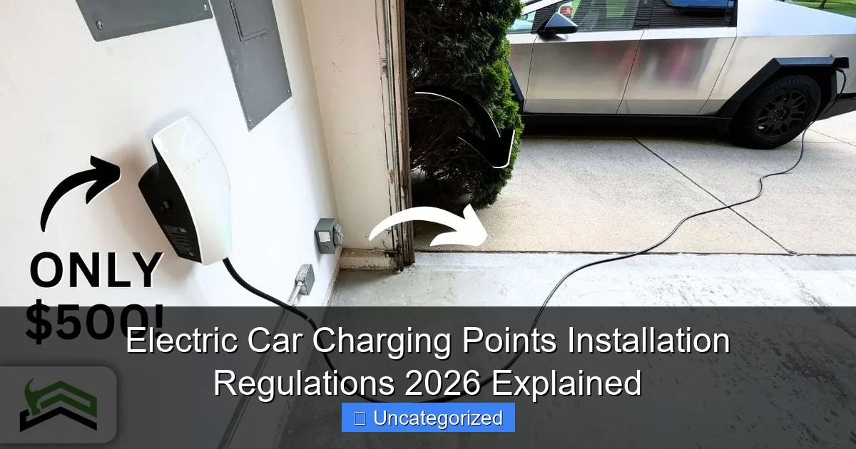 Electric Car Charging Points Installation Regulations 2026 Explained