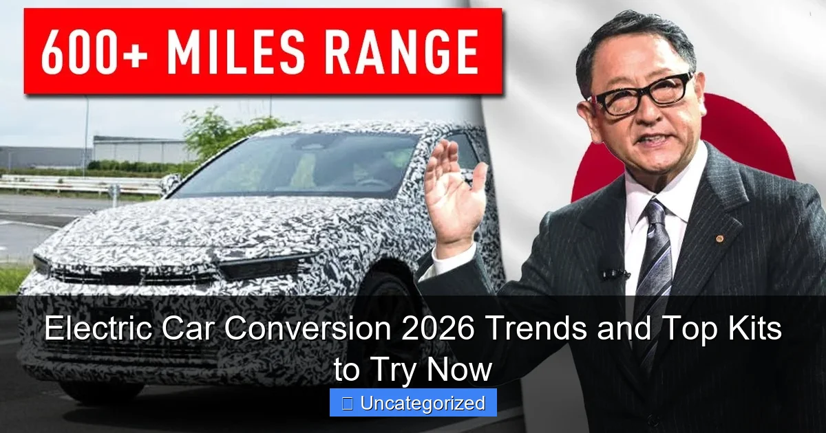 Electric Car Conversion 2026 Trends and Top Kits to Try Now