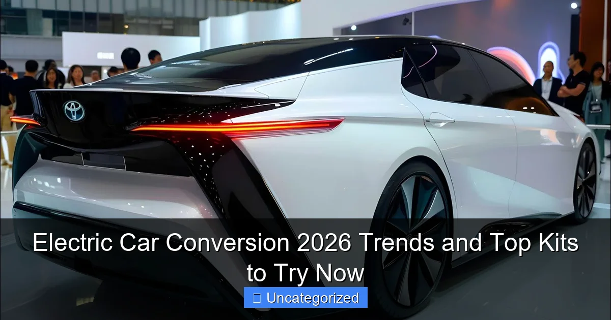 Electric Car Conversion 2026 Trends and Top Kits to Try Now